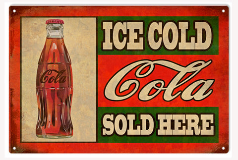 Cola Metal Sign