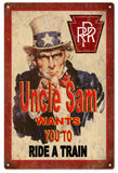 Uncle Sam Wants you to Ride a Train