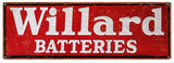 Vintage Willard Battery Sign 6x18