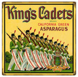 Vintage Kings Cadets Asparagus Sign 12x12
