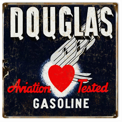 Vintage Douglas Gasoline Sign 12x12