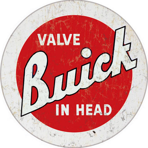 Vintage Buick Sign 14 Round