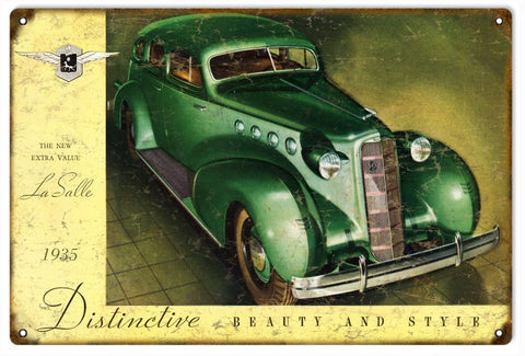 Vintage LaSalle 1935 Automobile Sign