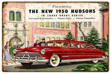 Vintage 1950 Hudsons Automobile Sign