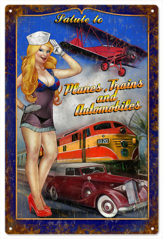 Vintage Salute To Planes Trains And Automobiles