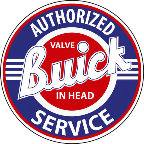 Authorized Buick Service Metal Sign