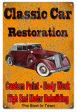 Vintage Classic Car Restoration Hot Rod Sign 16x24