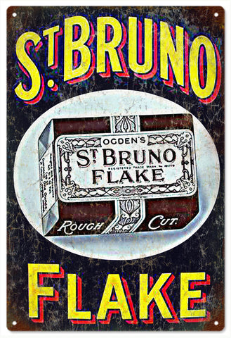 Vintage St.Bruno Flake Cigar Sign