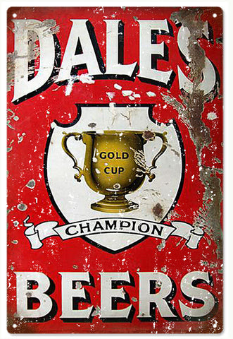 Vintage Looking Dales Beer Sign