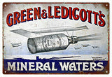 Vintage Green And Ledicotts Water Sign