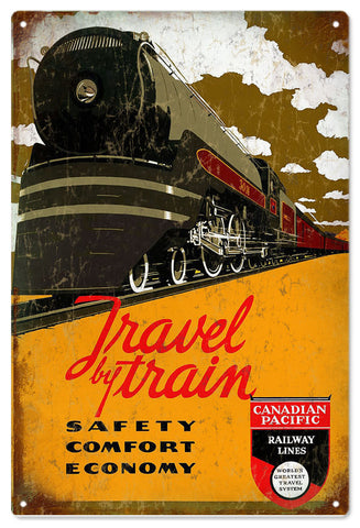 Vintage Canadian Pacific Railroad Sign