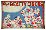 Vintage Cyde Beatty Circus Sign