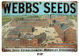 Vintage Webbs Seed Sign