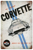 Vintage Corvette Sign