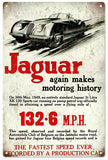 Vintage Jaguar Automobile Sign
