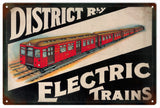 Vintage Electric Trains Sign