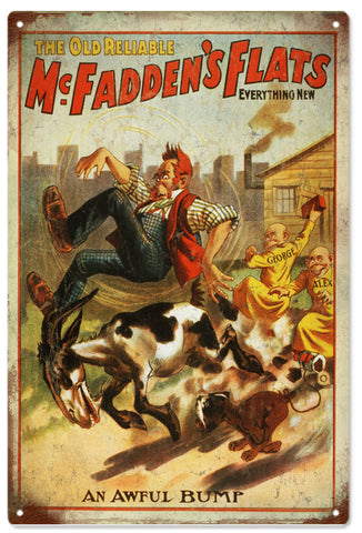 Vintage Mc Faddens Circus Sign
