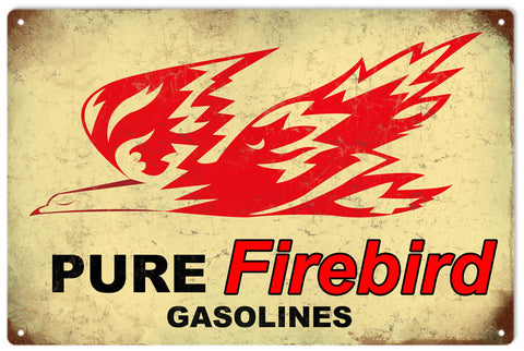 Vintage Firebird Gasoline Sign