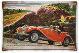 Vintage MG TF I500 Automobile Sign
