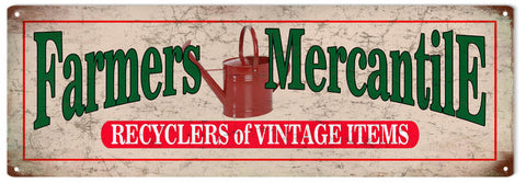 Vintage Farmers Mercantile Sign