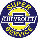 Chevrolet Service Sign 14 Round