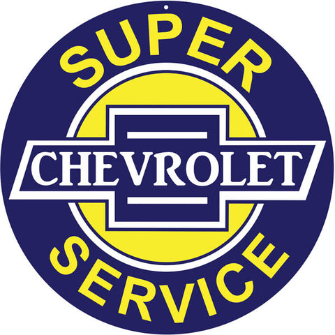 Chevrolet Service Metal Sign