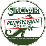 Sinclair Motor Oil Sign 18 Round