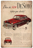 Vintage DeSoto Automobile Sign