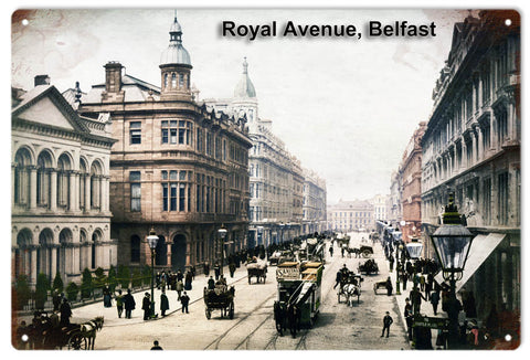 Vintage Royal Avenue Belfast City Sign