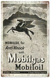 Vintage Mobilgas Gas Station Sign 8x14