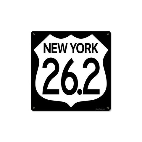 Marathon New York Metal Sign Wall Decor 12 x 12