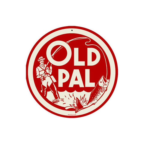 Old Pal Metal Sign Wall Decor 14 x 14