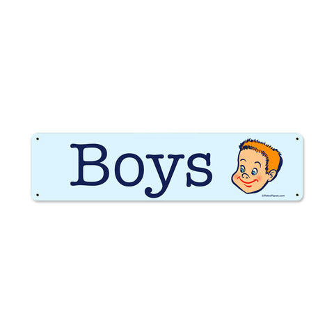 Boys Metal Sign Wall Decor 20 x 5