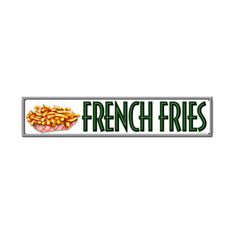 French Fries Metal Sign Wall Decor 28 x 6