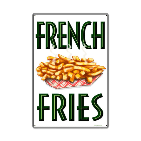 French Fries Metal Sign Wall Decor 16 x 24