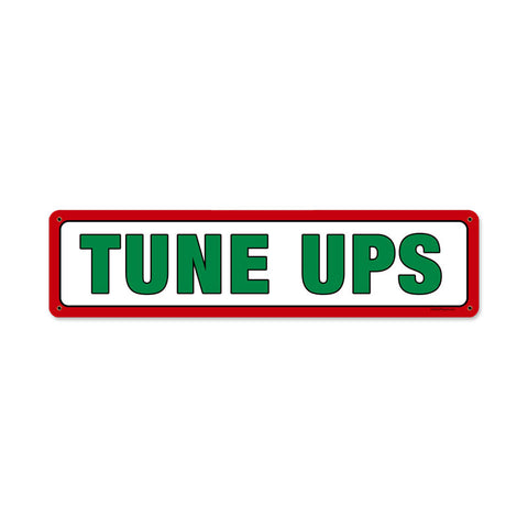 Texaco Tune Ups Metal Sign Wall Decor 20 x 5
