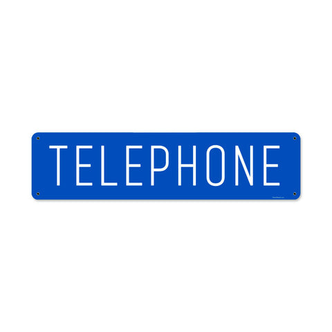 Telephone Metal Sign Wall Decor 20 x 5