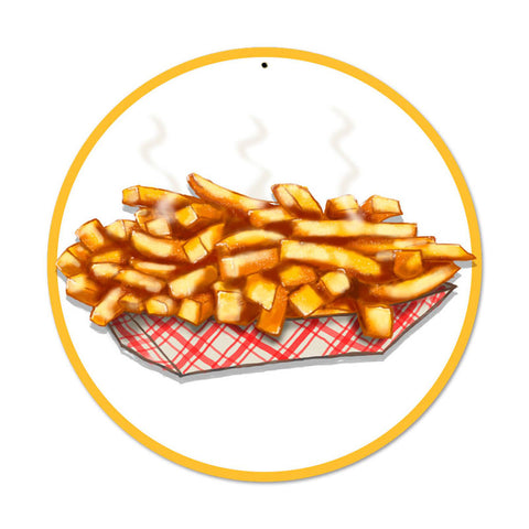 Fries Metal Sign Wall Decor 14 x 14