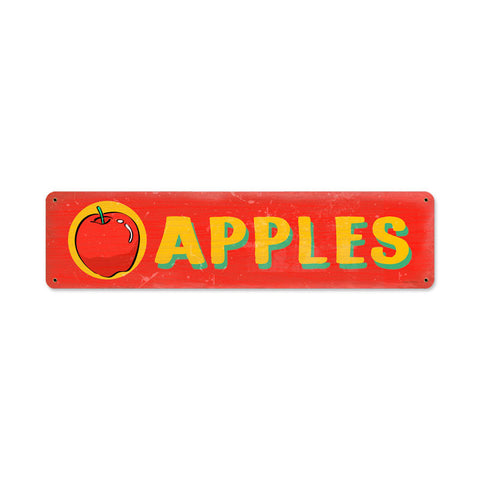 Apples Metal Sign Wall Decor 20 x 5