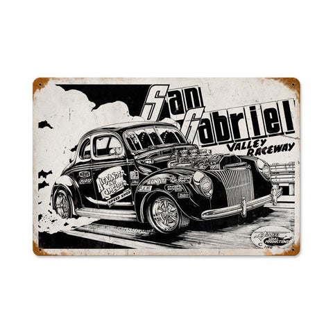 San Gabriel Metal Sign Wall Decor 18 x 12