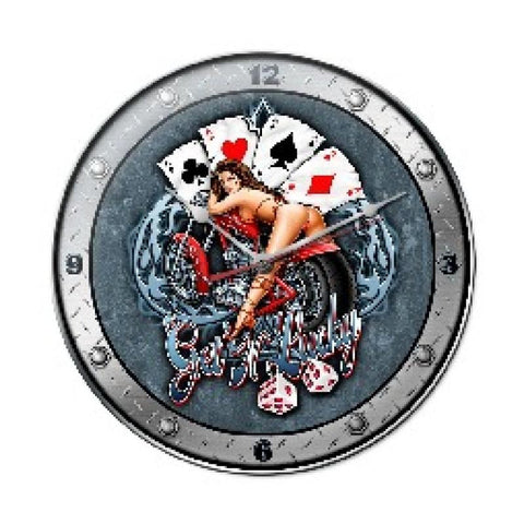 Getn Lucky Metal Sign Wall Decor 14 x 14