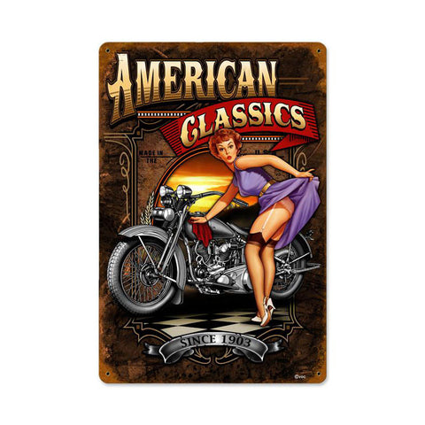 American Classics Metal Sign Wall Decor 12 x 18