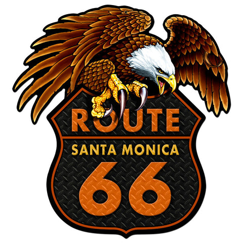 Santa Monica Eagle Metal Sign Wall Decor 16 x 18