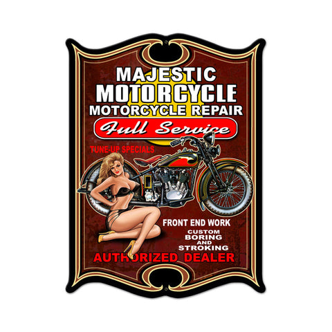 Full Service Metal Sign Wall Decor 14 x 19