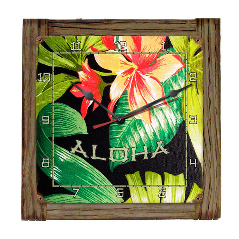Aloha Cloth Metal Sign Wall Decor 12 x 12