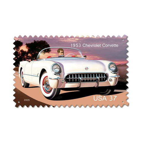 1953 Chevrolet Corvette Metal Sign Wall Decor 16 x 24