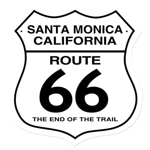 Santa Monica Metal Sign Wall Decor 28 x 28