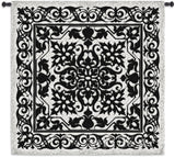 Iron Work Black and White Wall Tapestry