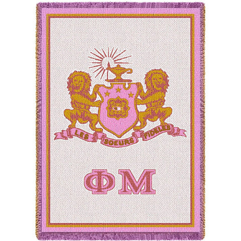 Phi Mu Pink Blanket