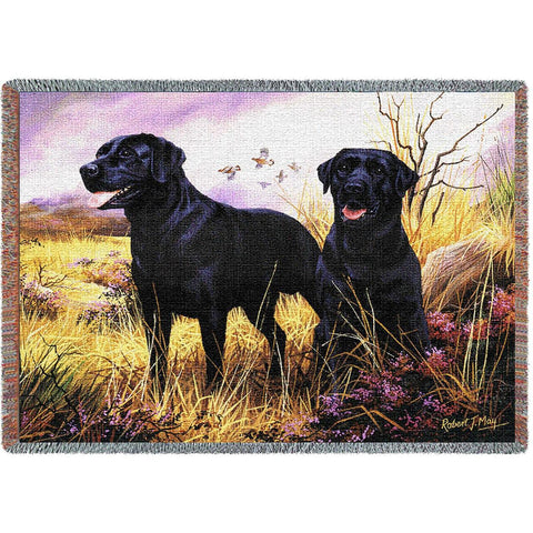 Labrador Retriever Black Blanket